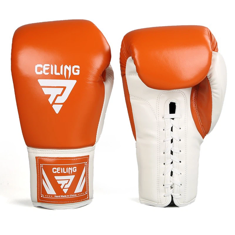 laced boxing gloves
